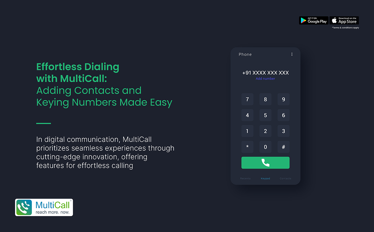 Effortless Dialing with MultiCall: Adding Contacts and Keying Numbers Made Easy